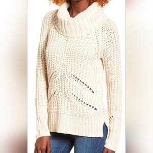 Love By Design Marled Cowl Neck Sweater